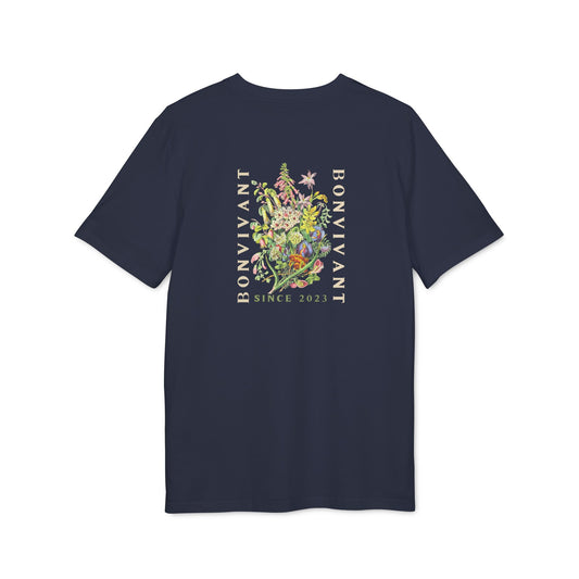 Bonvivant Flower T-shirt - Navy