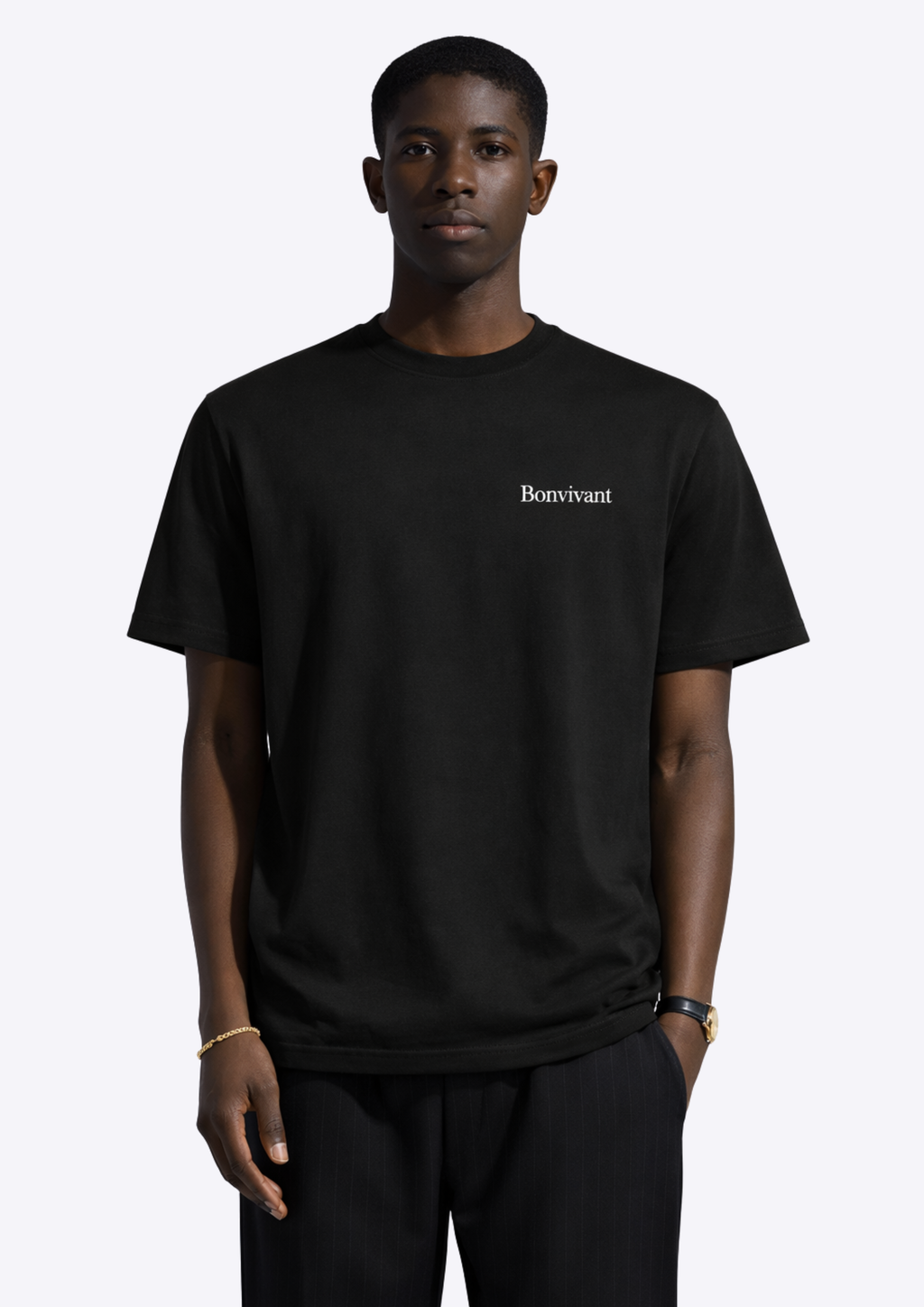 Bonvivant Oval Tee - Black