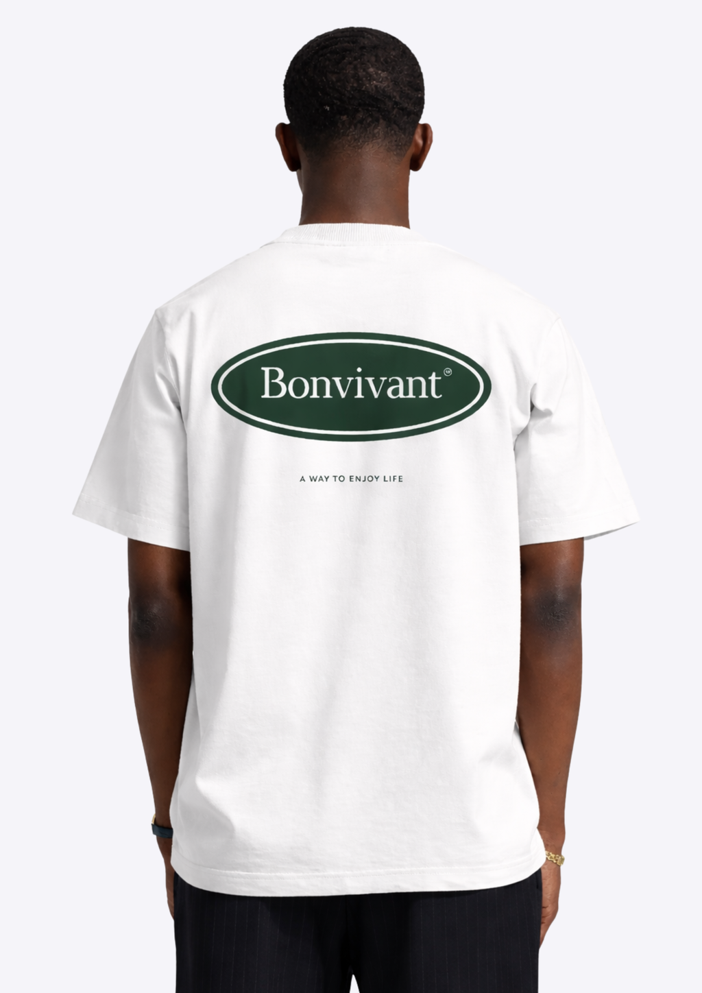 Bonvivant Oval Tee - White
