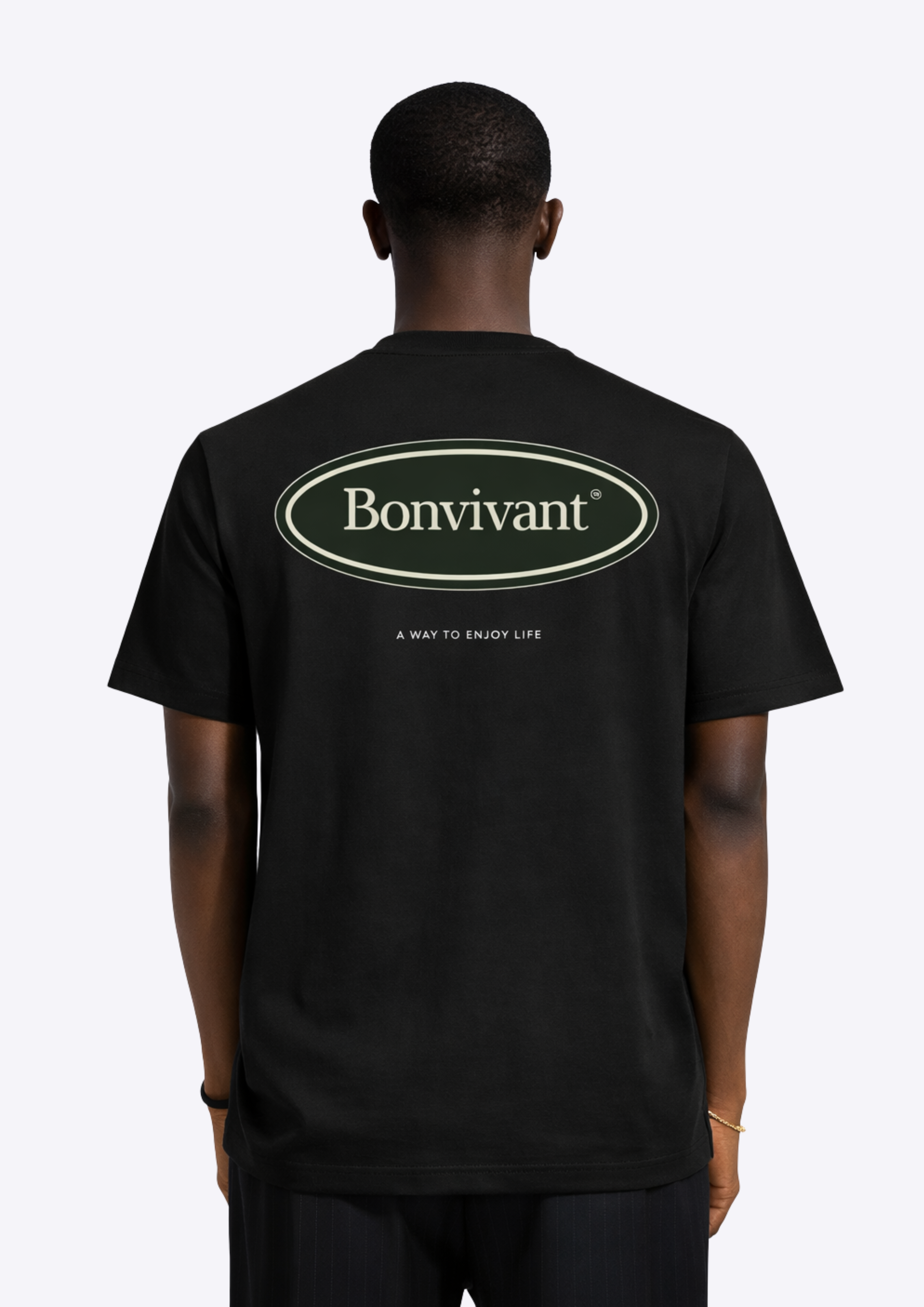 Bonvivant Oval Tee - Black