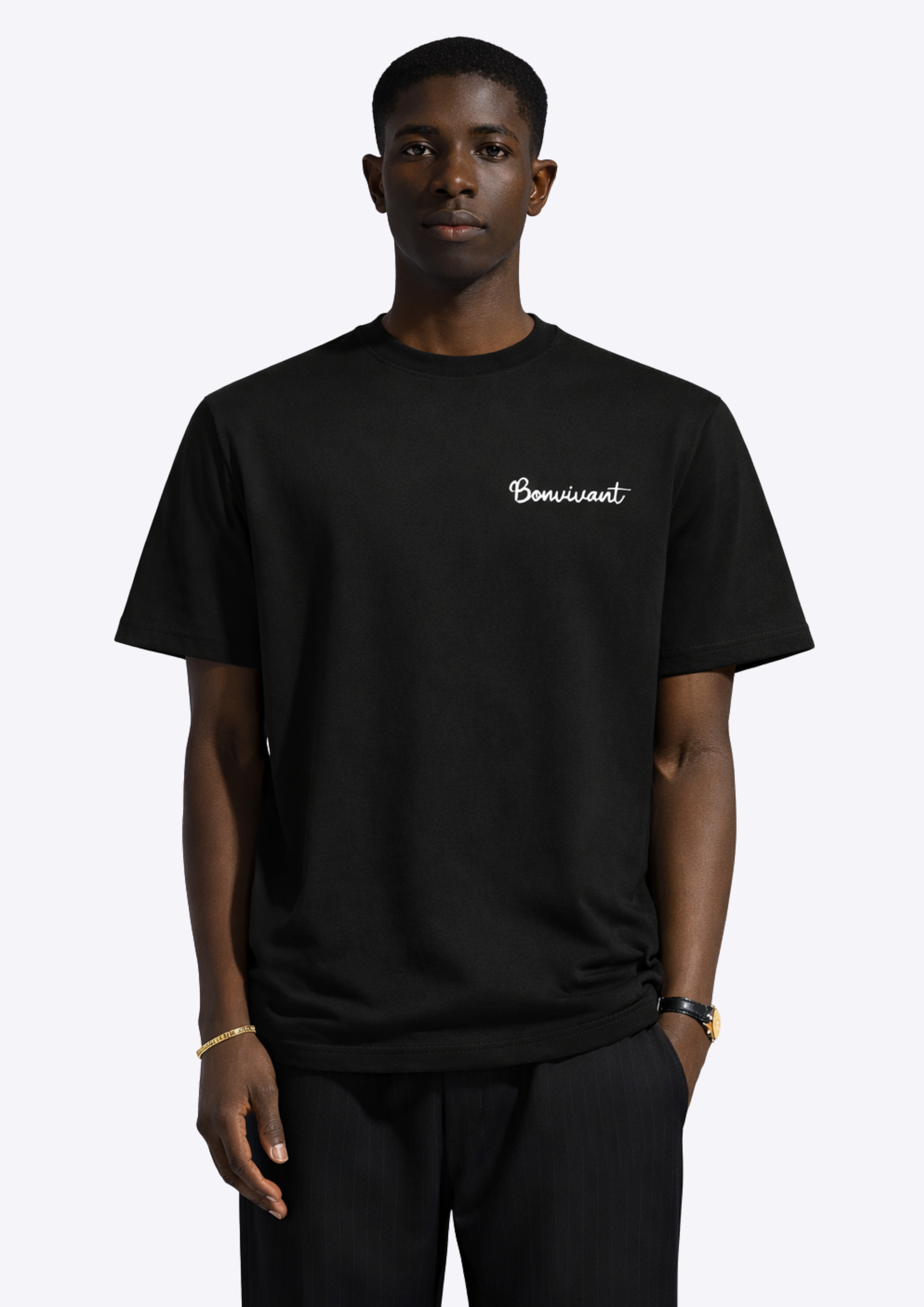 Script Tee - Black