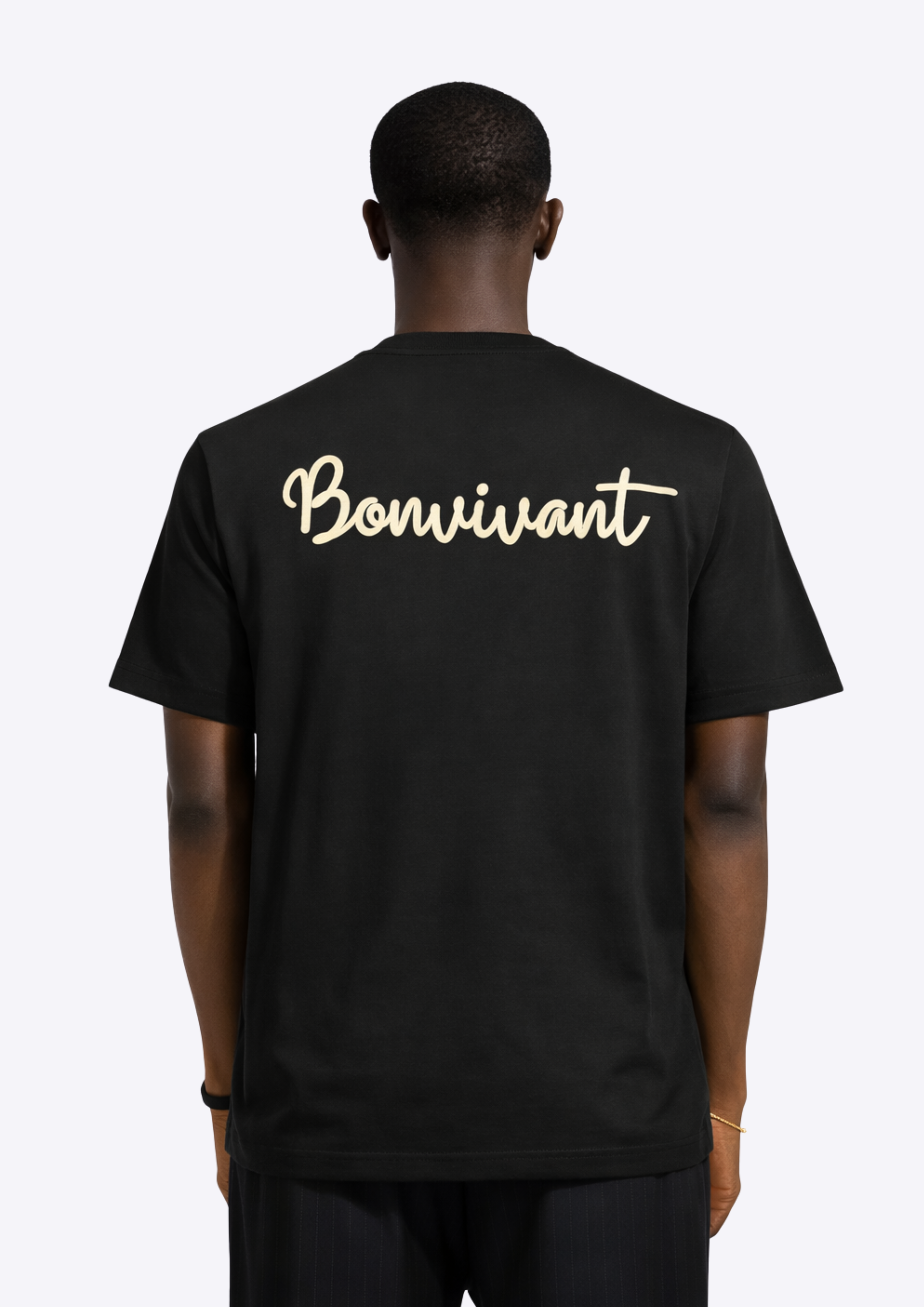 Script Tee - Black